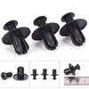 50pcs 8mm Auto Car Bumper Fender Retainer Push Black Plastic Clips Fasteners