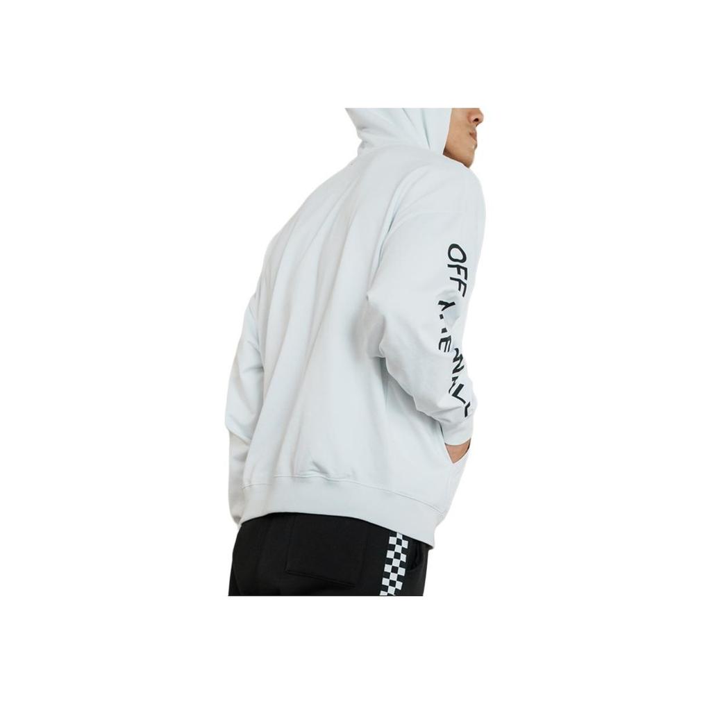 Vans FW22 Logo Print Drawstring Hoodie Unisex Hoodies White VN00090UWHT