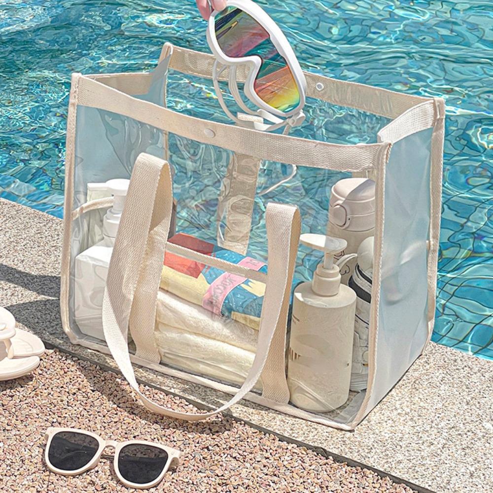 Водонепроницаемая сумка для хранения для плавания из ПВХ, пляжная сумка, простая прозрачная косметичка, предметы первой необходимости