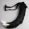 Halloween Fox Face Cushion Cosplay Party Tail Accessory Fur Fox Gloves Animal
