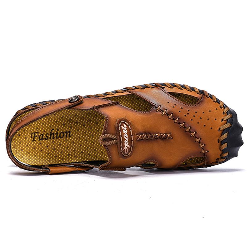 Летние уличные сандалии для мужчин, полностью завернутые сандалии, летняя обувь ручной работы для мужчин, пляжные сандалии, мужские тапочки двойного назначения