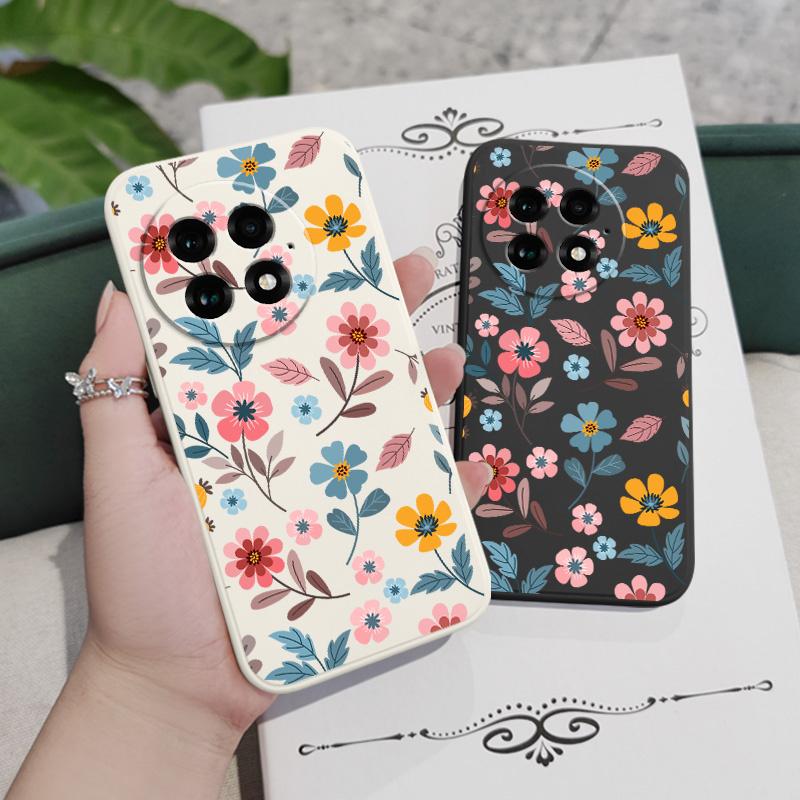 Чехол для телефона с цветком Flowerstalk Flower для Oneplus 15 15R 13 13R 12 12R 11 10 10T 9R 9RT 9 8T 8 7T Pro Жидкий силиконовый чехол