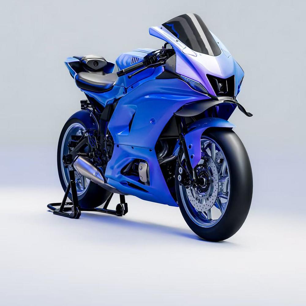 Для YAMAHA R7 2022-2025 Мотоцикла Клюв Крыло Крылышко Прижимная Сила Голый АБС Пластик Передние Спойлеры Передний Нижний Спойлер Губы Фиксированное Крыло