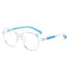 Детская мода Сверхлегкие двухцветные оправы для очков по рецепту из TR90 с защитой от синего света