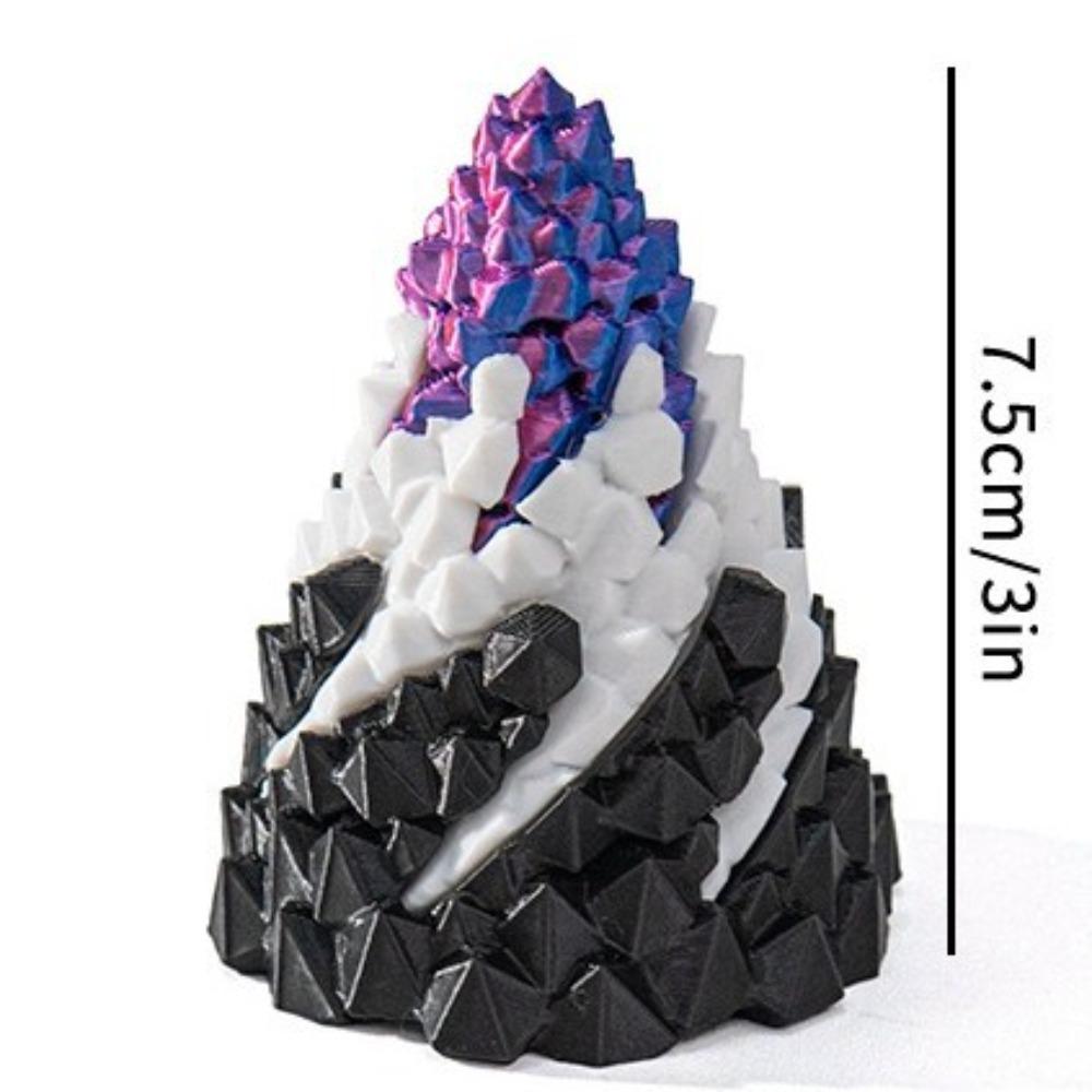 Impossible Stone Spiral Cone Fidget Toy Three Layer Design Pyramid Ornaments Home Decor