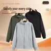 MINISO Men's Cleanfit Heavyweight Knit Stand-Collar Jacket