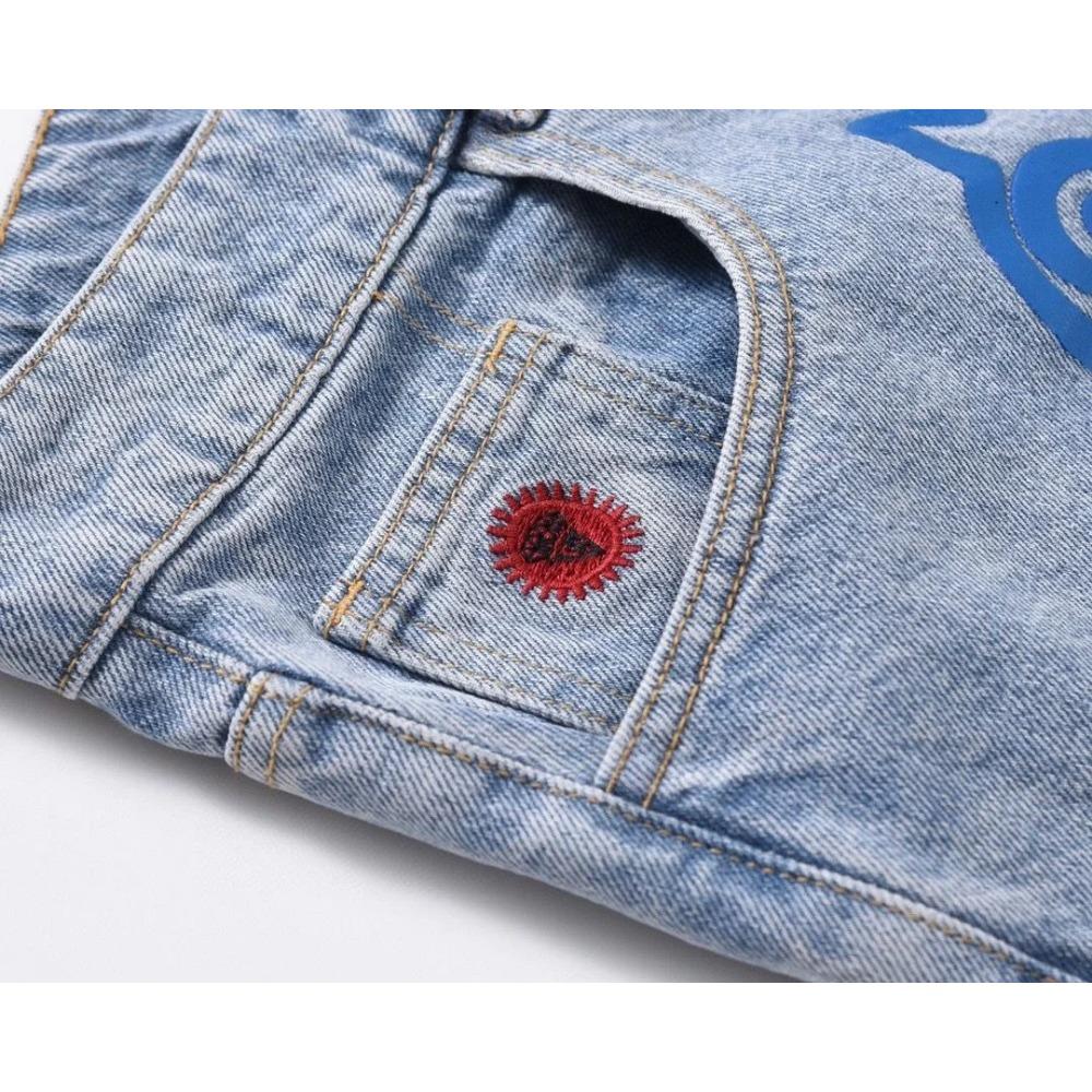 Американские джинсовые шорты Модные персонализированные печатные шорты для собак Три четверти спортивные шорты Модные уличные шорты