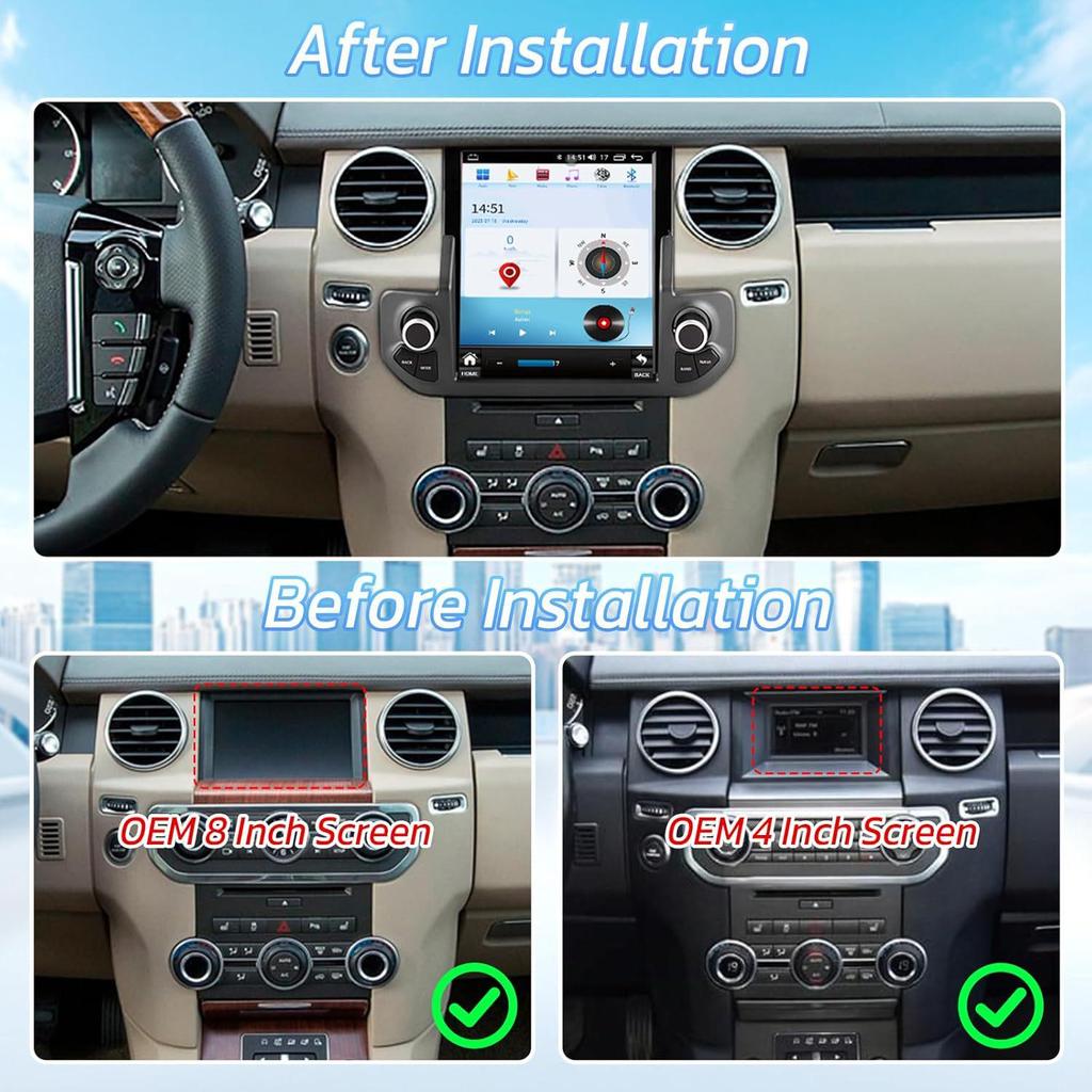 Автомагнитола Land Rover Discovery 4 с большим экраном
