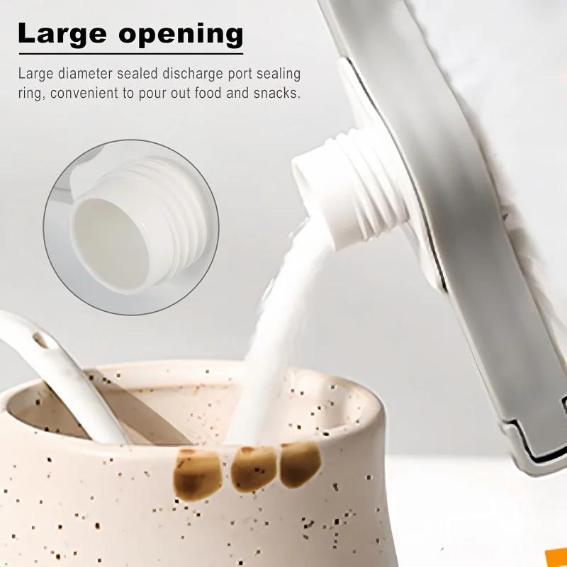 Уплотняющий зажим с винтовой крышкой, пакет для приправ, мешок для сухого молока, мешок для соли, уплотнительный зажим, зажим для консервирования закусок, гаджет, кухонные аксессуары