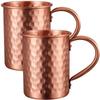 100% Медная Кружка для Moscow Mule 1/2/3/4 ШТ Прочные Медные Пивные Кружки Кофейная Кружка Молочный Стакан Чистая Медь Барная Кружка Посуда для Напитков
