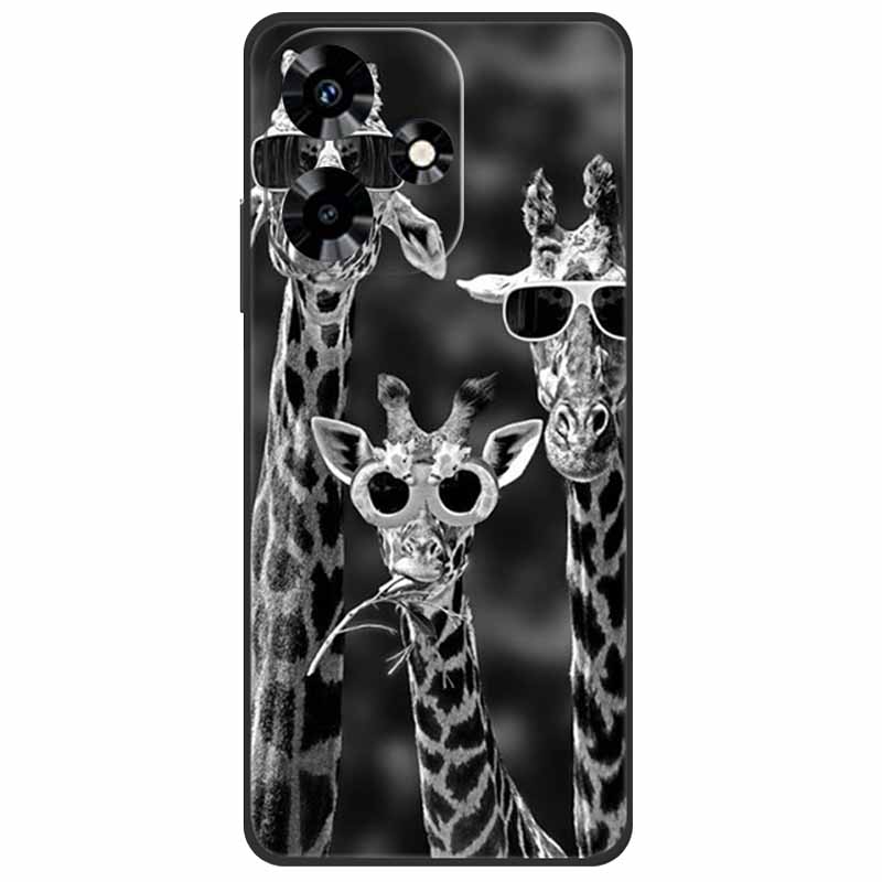 Для Infinix Hot 30i NFC Чехол X669D Силиконовый Волк Лев TPU Мягкий Fundas Для Infinix Hot 30i X669C Hot30i 2023 Защитный Черный Capa
