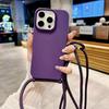 Простой Чехол-Шнурок Для iPhone 17 16 Pro Max 11 12 13 14 15 Plus Ударопрочный Crossbody Ремешок-Шнурок Мягкий ТПУ Задняя Панель Конфетный Тонкий Чехол