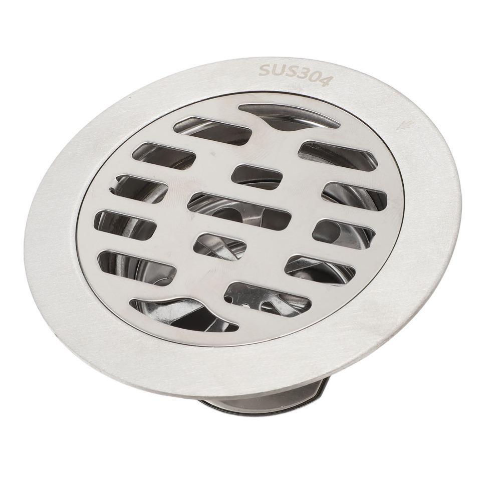 304 Stainless Steel Floor Drain 3.94in Diameter Floor Drain Kit Shower Drain Kit 75mm Pipe