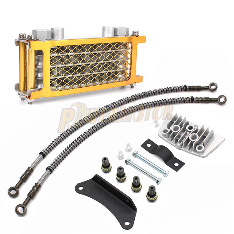 Oil Cooling Motocross Cooler Radiator Oil Cooler Set Monkey Bike For 50 70 90 110 125 140cc Dirt Bike DAX Pocket Bike ATV Motor