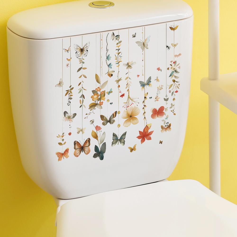 Fun-m106 Butterfly Hanging Toilet with Bathroom Bathroom Beautification Wall Sticker