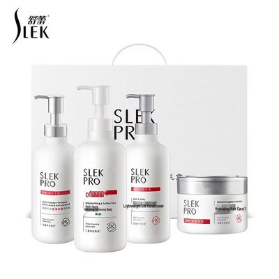 SLEK PRO Набор для ухода за волосами и телом «Облегчение для кожи головы», 4 предмета