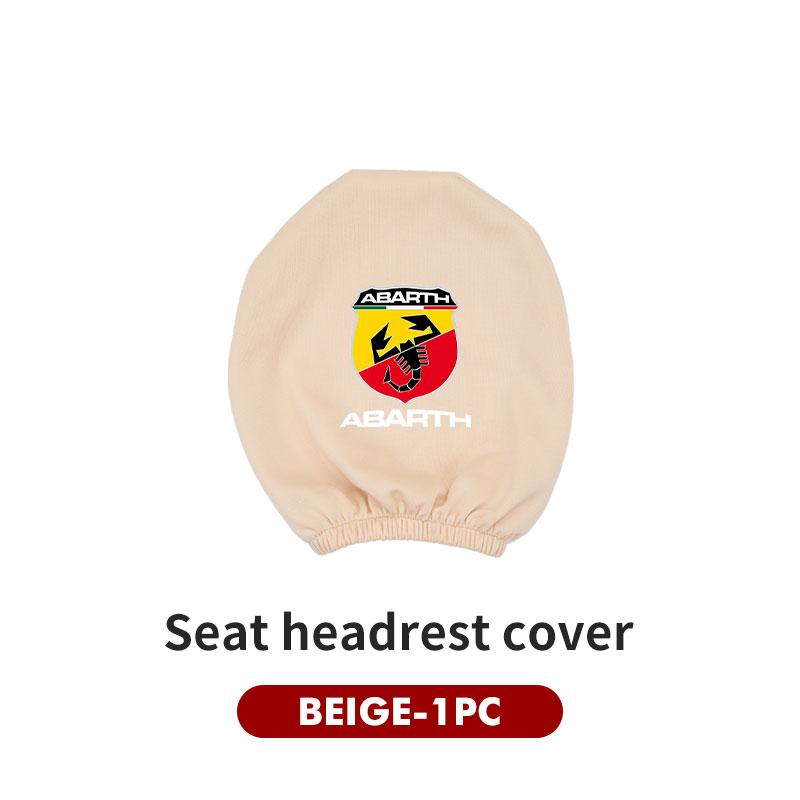 ASF1 Car Seat Headrest Neck Pillow Dustproof Protective Cover compatible for Abarth FIAT 500 Ducato Stilo Palio UNO Astra Bravo Tipo