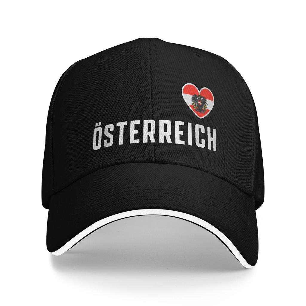 Австрия Österreich Флаг Орел Сэндвич Бейсболки Повседневная Летняя Герб Кепка от солнца Мужчины Женщины Регулируемая Взрослая Шляпа
