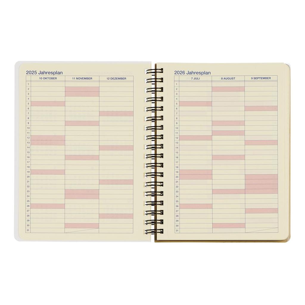 [Delfonics Planner 2026 Edition / Starting October 2025] Rollbahn Lace Large Monthly Planner (Cream)