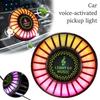 Car Freshener Outlet Fragrance Vent Aromatherapy Pick Rhythm Perfume Voice RGB Up Lamp Interior Music Light Atmosph D0H7