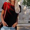 Women Summer T Shirt Simple Print Retro Fashion Short Sleeve Tees Casual   Printed  Tops