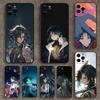 Чехол для телефона Xiao Game G-Genshin для Apple iPhone 15,14,13,12,11,Pro,X,XS,Max,XR,Plus,Mini Мягкий черный чехол