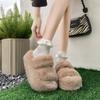 Furry Slippers Women's Slippers Autumn and Winter Outer Wear Thick Bottom Home Slippers
