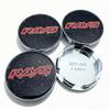 4pcs Universal Rays Logo Badge Emblem Car Wheel Center Caps Hub Cap 53MM Clip 48MM Wheels Rim Hubcaps Dust Cover Car Accessories