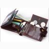 RFID Anti-theft Brush for Mens Wallets Business Retro Multifunctional Top Layer Cowhide Multi Card Slot Credit Card Pocket Money Wallet