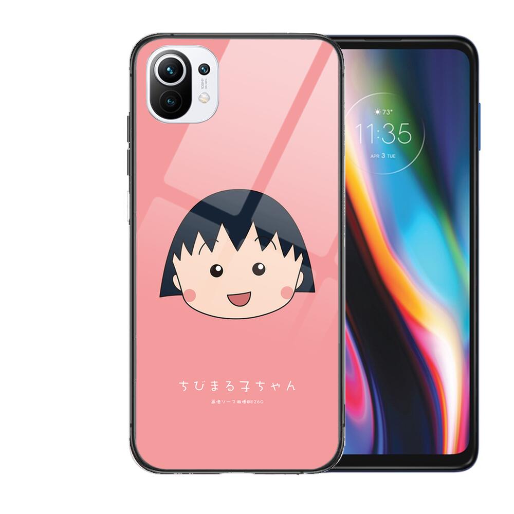 TOPLBPCS Chibi Maruko закаленное стекло чехол для телефона чехол для xiaomi redmi 11 Lite pro Ultra 10T 10 9 8 cc se чехол силиконовые чехлы
