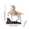Расписанная вручную скульптура лошади, центральное украшение стола 25x7x26.5см
