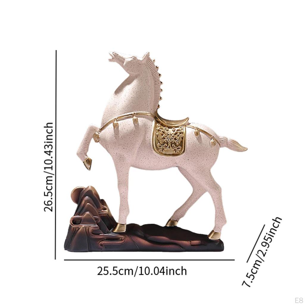 Расписанная вручную скульптура лошади, центральное украшение стола 25x7x26.5см