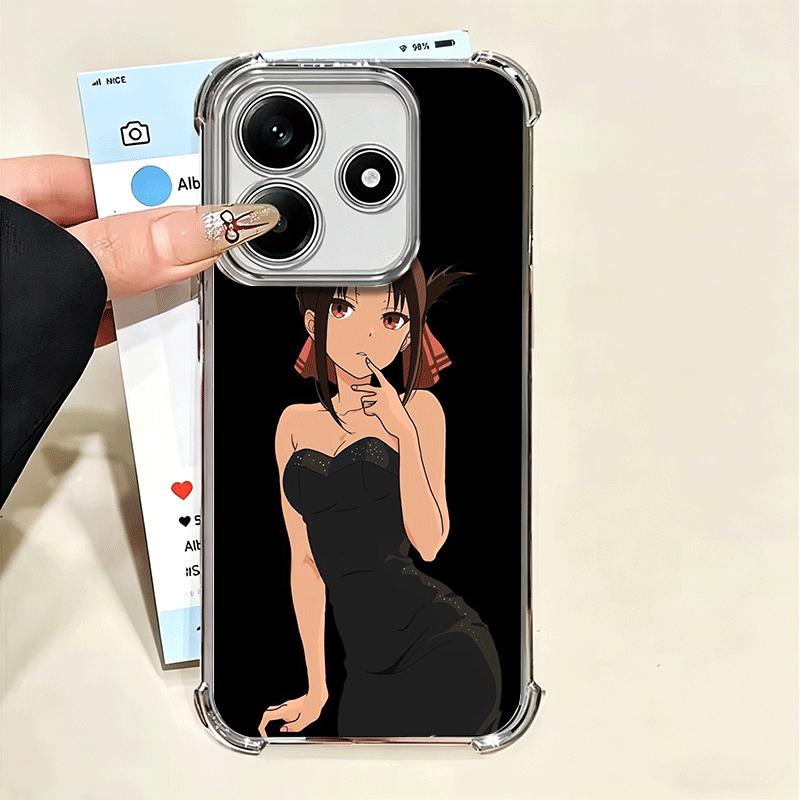 Kaguya Sama Shinomiya Мягкий чехол для телефона для Xiaomi Poco X7 X8 Pro Max X6 X5 X3 F8 Ultra F7 M8 M7 M5S Redmi 15C 15A 15 14C 13C 12C
