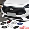 ZLKQ1 Ford Logo Front Grille Logo Hood Badge Emblem Sticker Blue Auto Accessories For Focus mk2 mk3 Fiesta F150 F250 Ranger Mondeo mk4