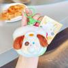 Dog Plush Sandwich Keychain Cartoon Animal Doll Backpack Pendant Festival Gift