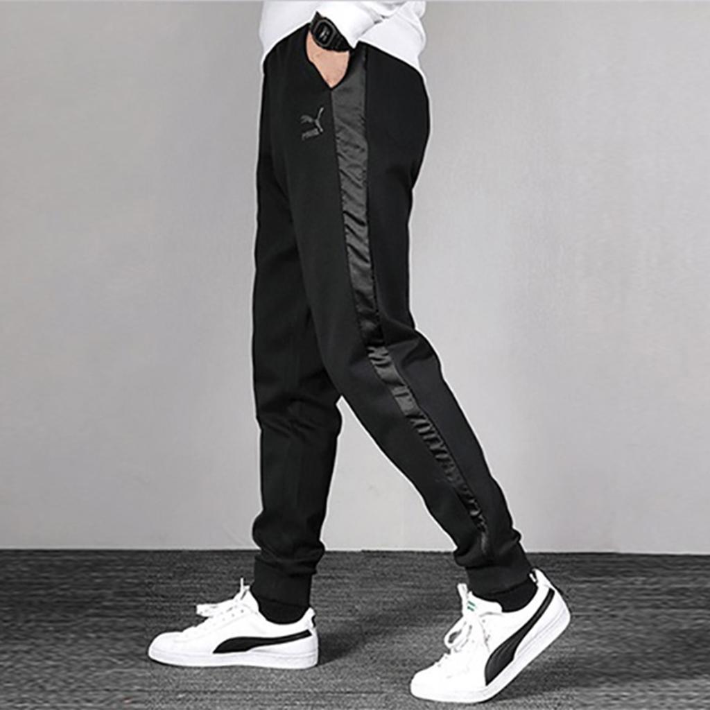 Puma Спортивные брюки Luxe Pack Ретро Спортивные Вязаные Повседневные брюки Мужские брюки Черный 597075-01