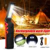Dimmable COB LED Work Light USB Rechargeable Flashlight with Magnetic &Hook Power Bank Inspection Lamp for Car Repair Camping