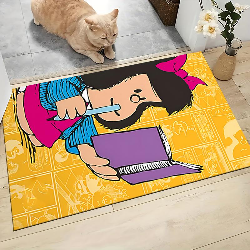 1Pc Mafalda'S Adventures Carpet Rug Customizable Soft Washable Antislip Home Living Room Sofa Mats Personalized Rug 091726