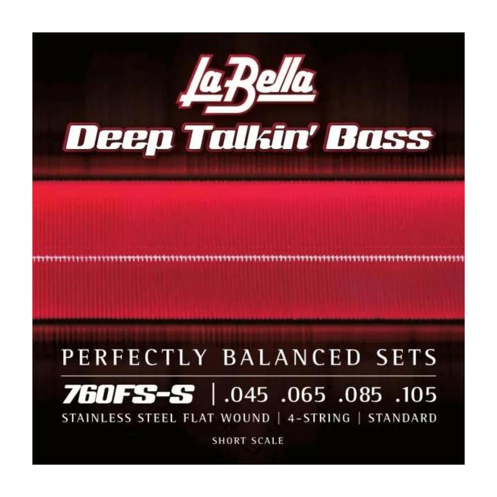 La Bella 760FS-S Набор струн Deep Talking Bass с плоской обмоткой 45-105 Короткая мензура