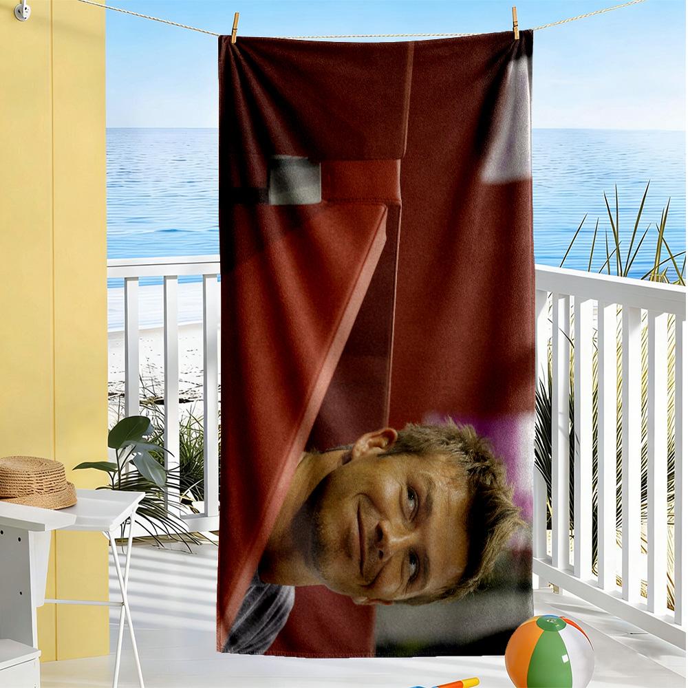 David Beckham Psg Player Beach Towel Soft Durable Quick-Dry Comfortable Lightweight Perfect for Traveling Yoga Camping and Swimming