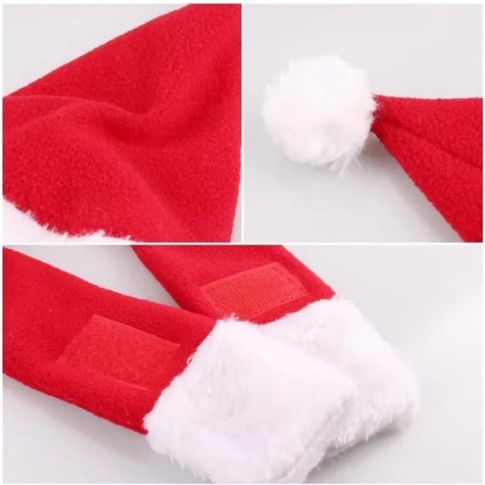 2Pcs/Set Christmas Dog Scarf Collar Winter Cat Scarf Hat Cute Pet Neck Warmer for Small Dogs