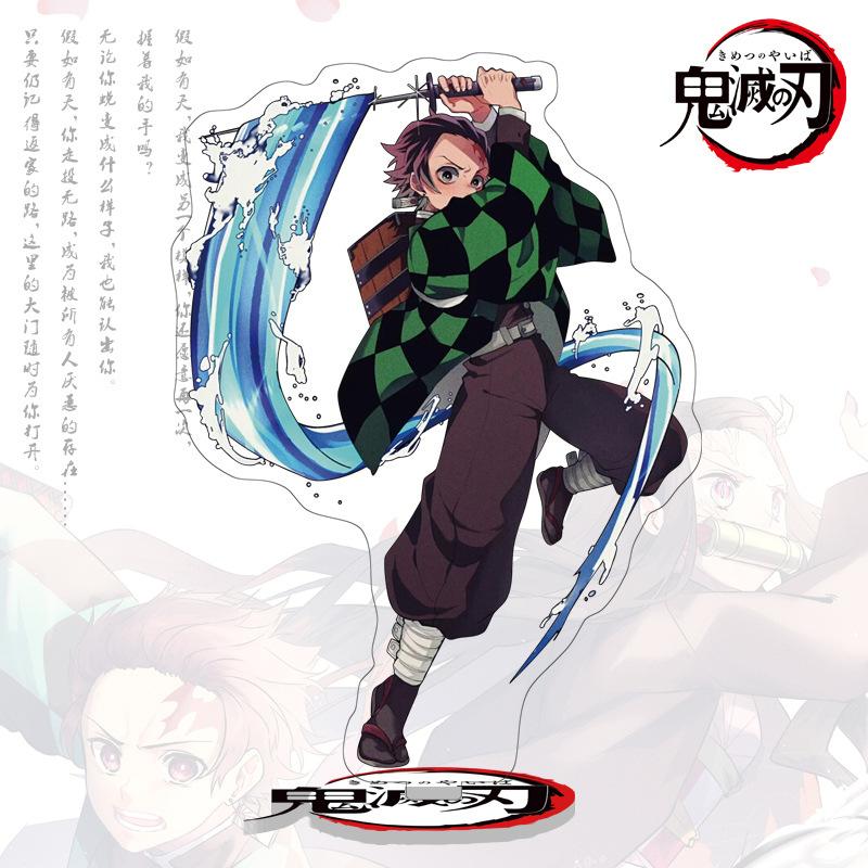 Высококачественный Аниме Клинок Рассекающий Демонов Kimetsu no Yaiba 1 40 Большой Акриловый Стенд Фигурка Статуэтка Kamado Tanjiro Nezuko Сувениры