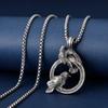 Retro Gothic Hip Hop Punk Crow Pendant Men's Necklace Fashion Personalized Men's and Women's Accessories