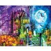 Рамка для рисования по номерам для взрослых, наборы для Хэллоуина, картина по номерам, ручная работа, подарок «сделай сам», для домашнего декора, 40x50