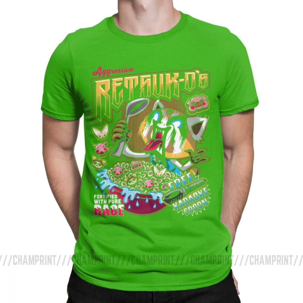 Death Metal Karaoke Kala Aggretsuko Aggressive Retsuko Men S T Shirts Casual Tees Short Sleeve T