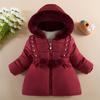 Baby Girls Thick Warm Jacket Cartoon Rabbit Outerwear For Kids Clothes Coat Winter Fashion Girl Plush Birthday Hooded Jackets