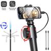 360° Ikki tomonlama artikulyatsiya qilinadigan boreskop Sanoat endoskopi 8mm 5.5mm Avtomobil kanalizatsiya tekshiruvi Kamera yorug'lik bilan PC IOS Android uchun
