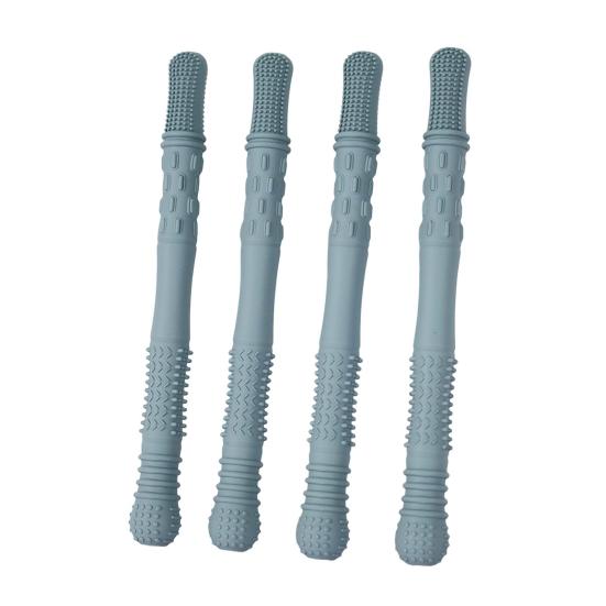 4 шт. силиконовая жевательная палочка, пищевая, без BPA, многоразовая, для снятия стресса, сенсорная, оральная, моторная, жевательная палочка, игрушка для особых нужд