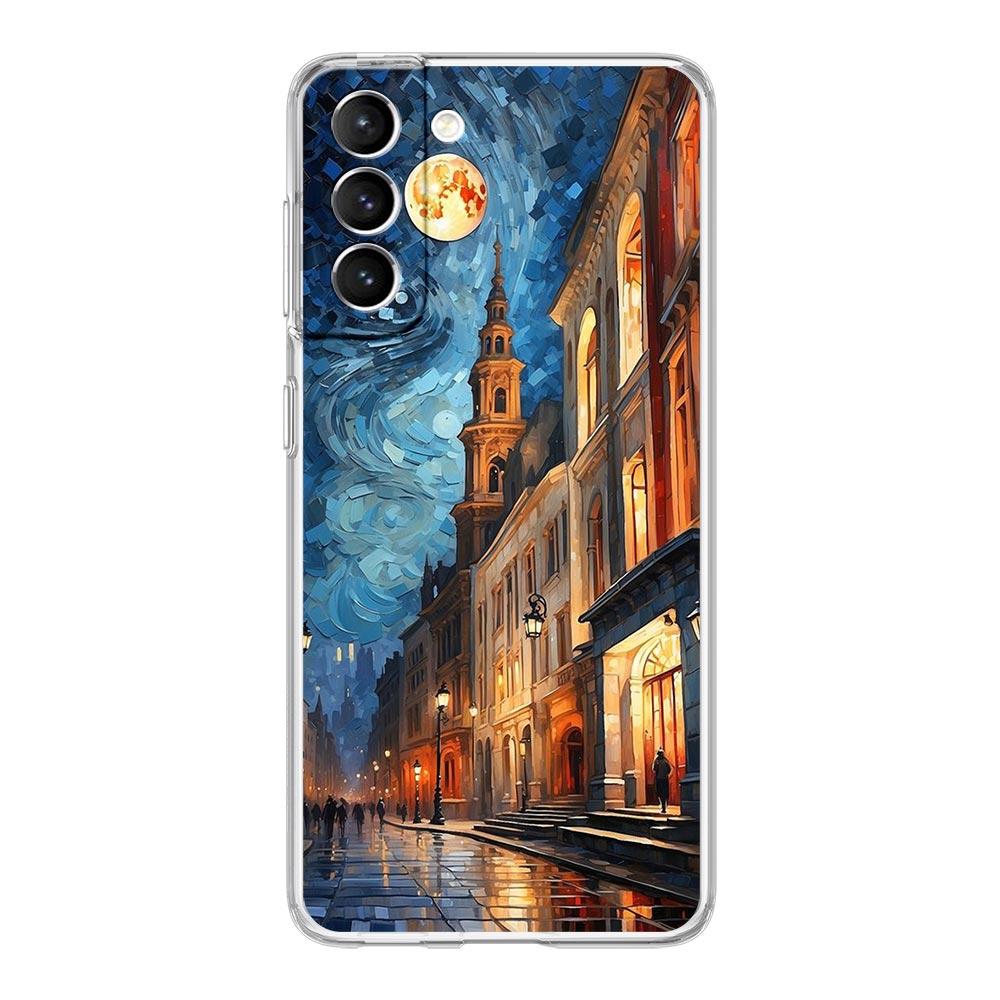 Чехол для телефона "Звездная ночь" Ван Гога для Samsung Galaxy S24 S23 S22 S20 Ultra S21 FE 5G S10 S9 Plus S10E S8 Силиконовый прозрачный чехол
