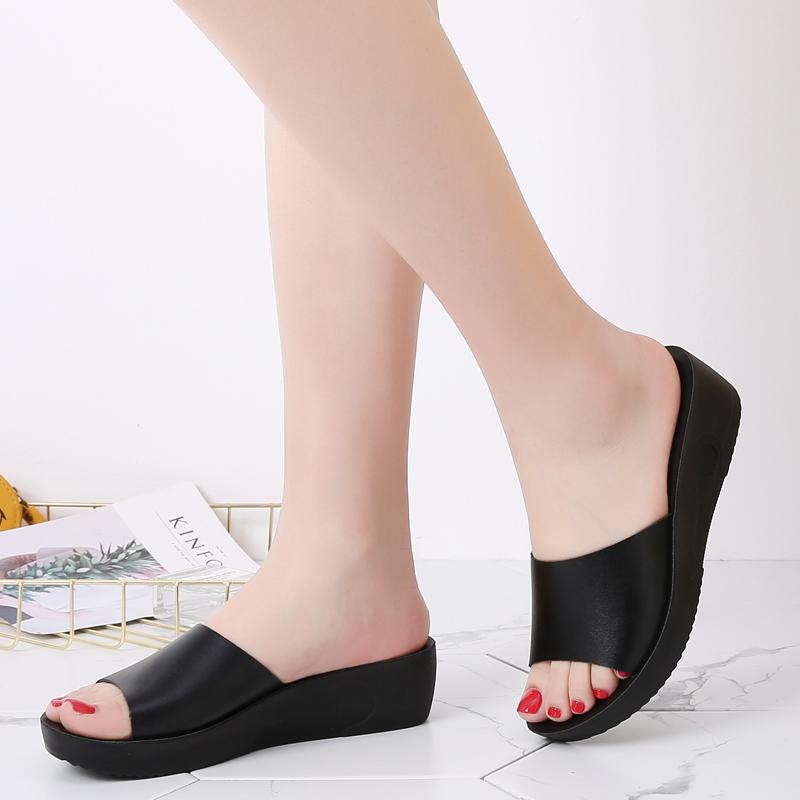 Summer Women's Wedge Flat Slip-on Slippers